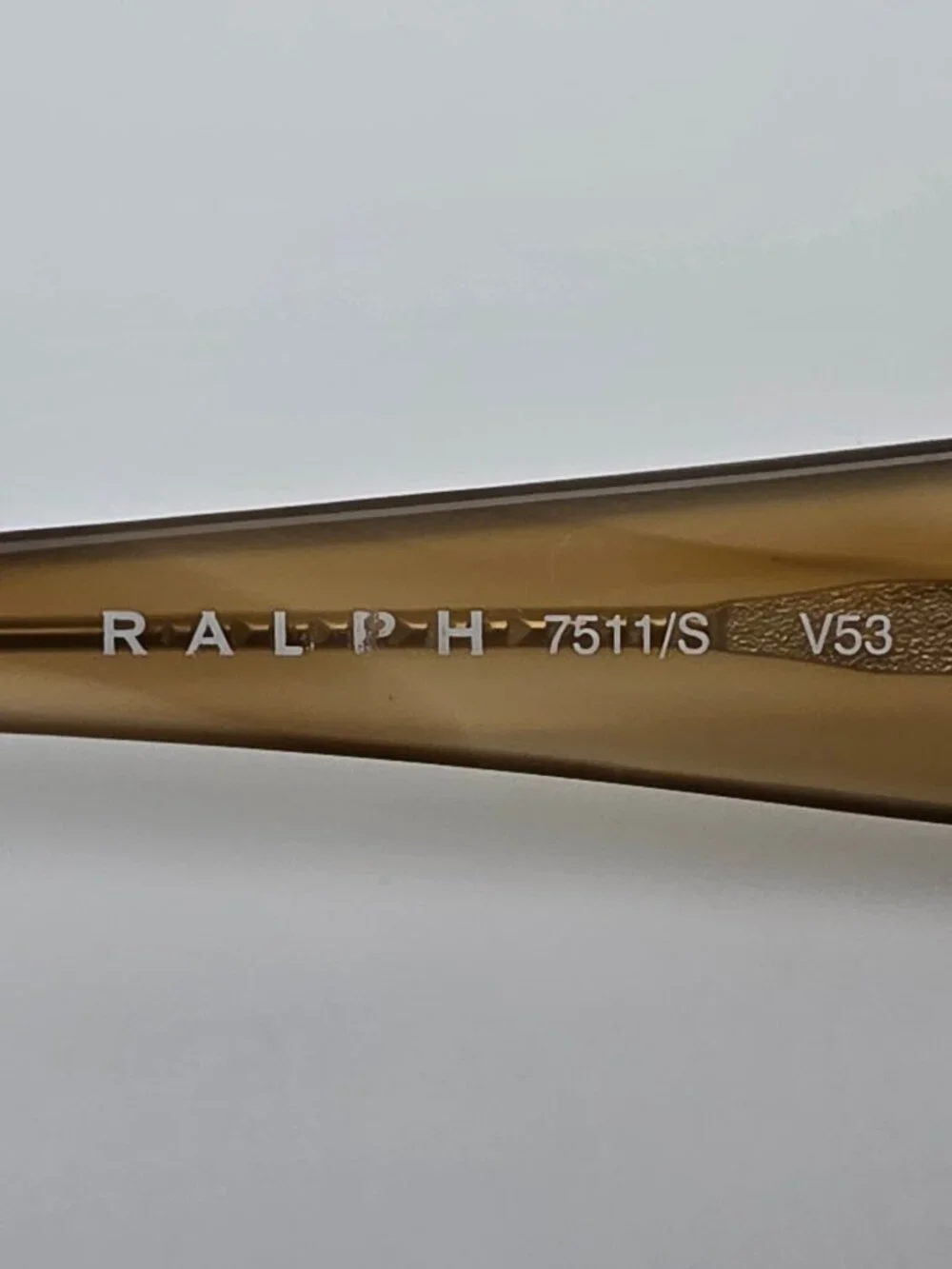 Ralph Lauren 7511 Brown Stripe Frame Light Brown Gradient Lens Sunglasses w Case